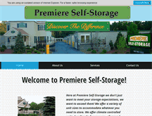 Tablet Screenshot of premiereselfstorage.com